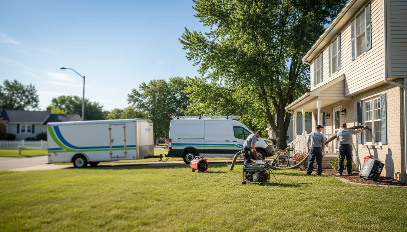 Flooded Basement Restoration And Cleanup With Repair in Eddyville, IA near me